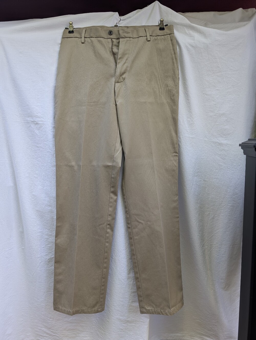 Dockers Khaki Straight Fit D2 Slacks Pants Cotton Sz 32x34